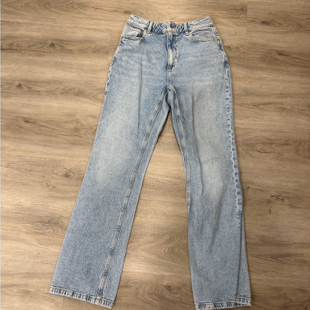 Dynamite Light Blue Straight-Leg Jeans